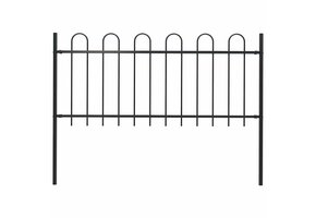 Tuinhek Staal Zwart 1.8m - 60% Korting! (Retourproduct)