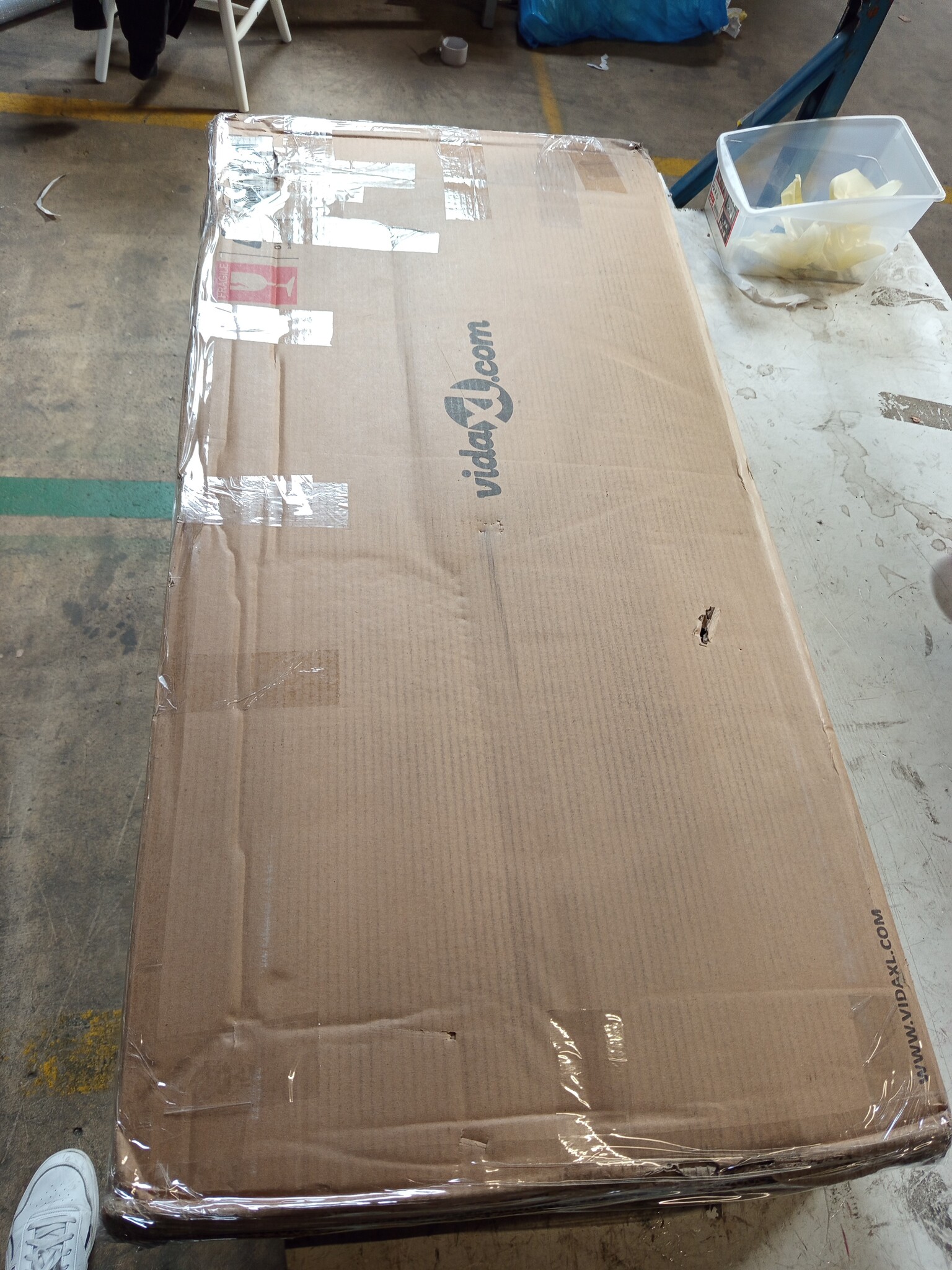 vidaXL Salontafel LED Gerookt Eiken 90x50cm - 55% Korting!