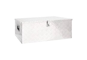 vidaXL Opbergbox 100cm Zilver - 55% Korting! (Krasjes)