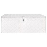 vidaXL Opbergbox 100cm Zilver - 55% Korting! (Krasjes)