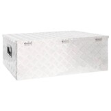 vidaXL Opbergbox 100cm Zilver - 55% Korting! (Krasjes)