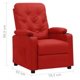 vidaXL Verstelbare Fauteuil Wijnrood - 40% Korting!