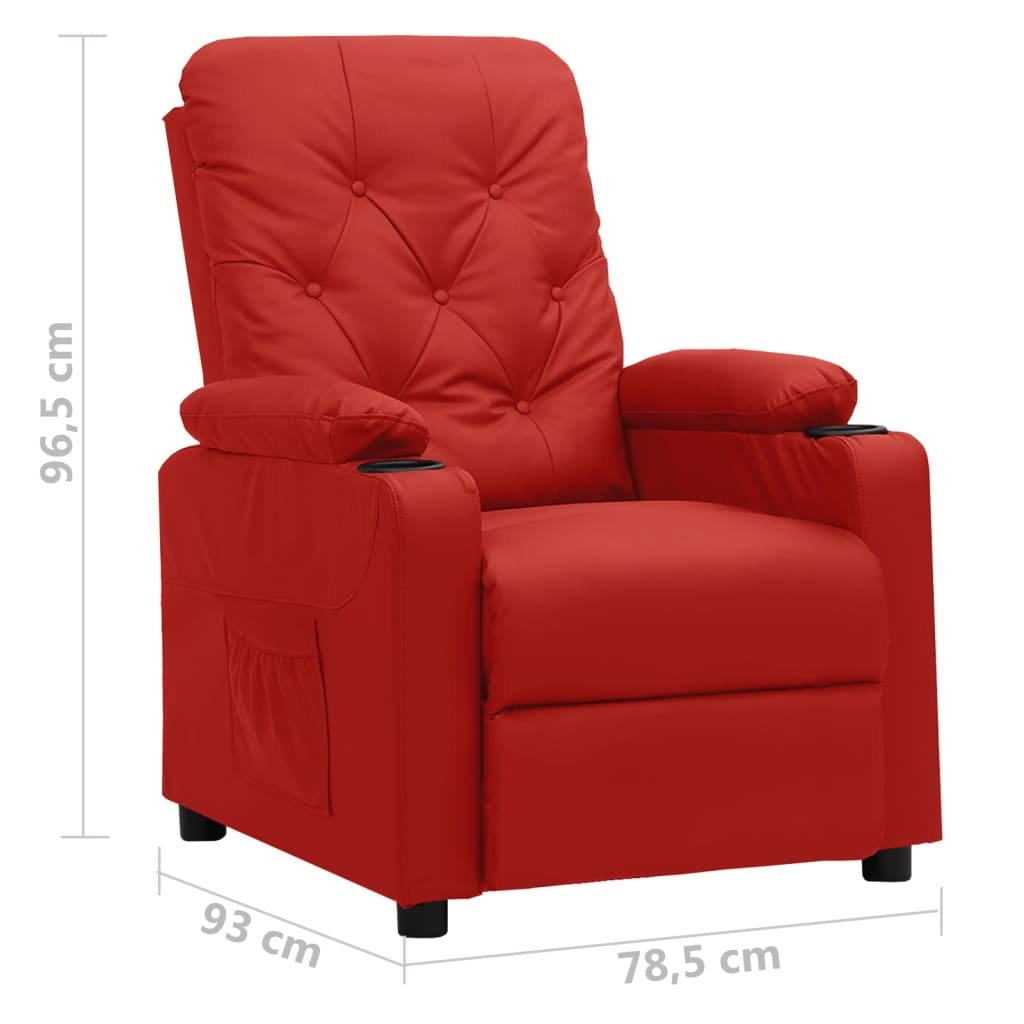 vidaXL Verstelbare Fauteuil Wijnrood - 40% Korting!