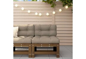 VidaXL Middenbank Grenenhout Honingbruin met Kussens - 40% Korting!