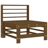 VidaXL Middenbank Grenenhout Honingbruin met Kussens - 40% Korting!