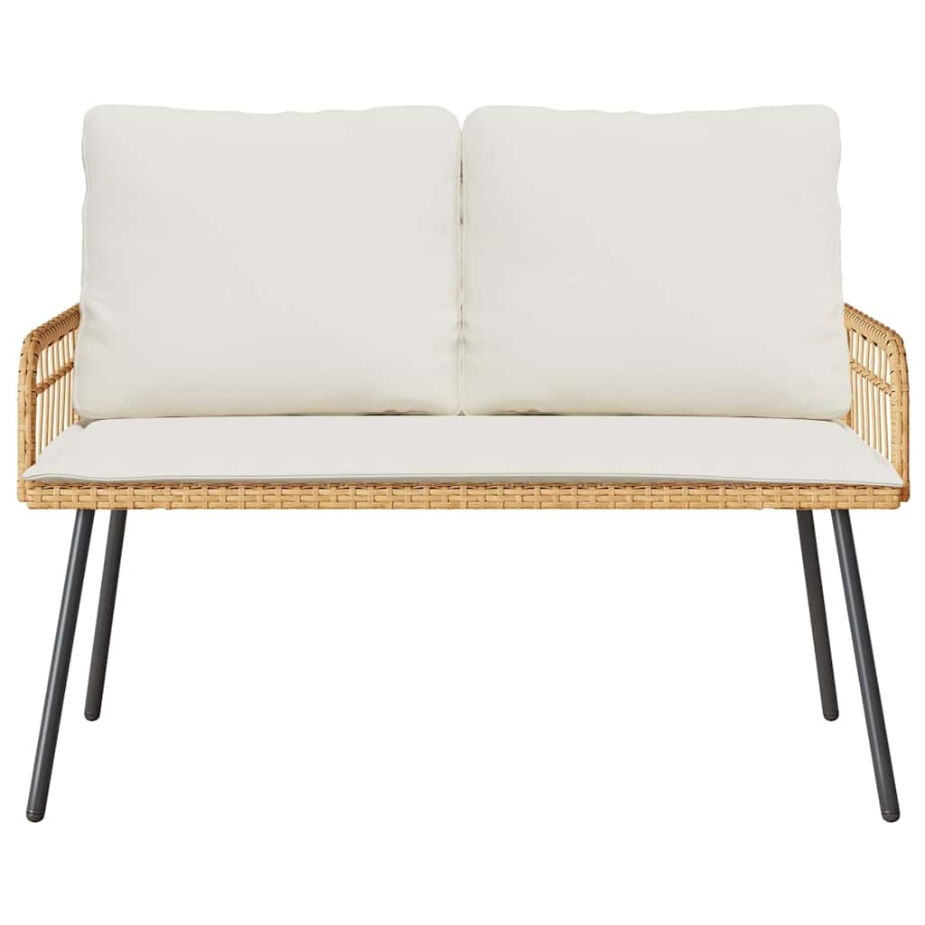 VidaXL Tuinbank Bruin Metaal + Kussen -35%! Showmodel