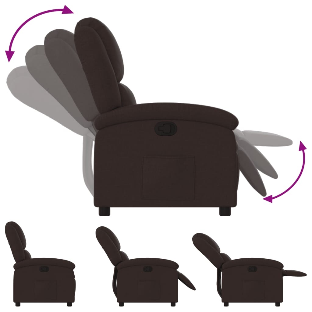 Verstelbare Fauteuil Donkerbruin - 40% Korting!