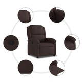 Verstelbare Fauteuil Donkerbruin - 40% Korting!