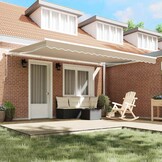 vidaXL Zonnescherm Doek Beige 450x350cm - 40% Korting!