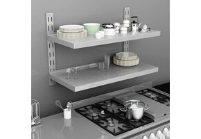 VidaXL Zwevend Schap RVS 100cm - 55% Korting!