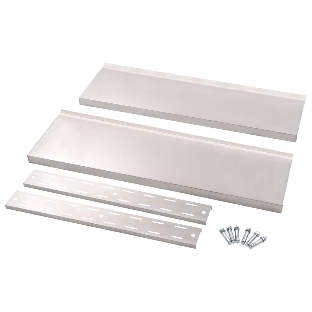 VidaXL Zwevend Schap RVS 100cm - 55% Korting!