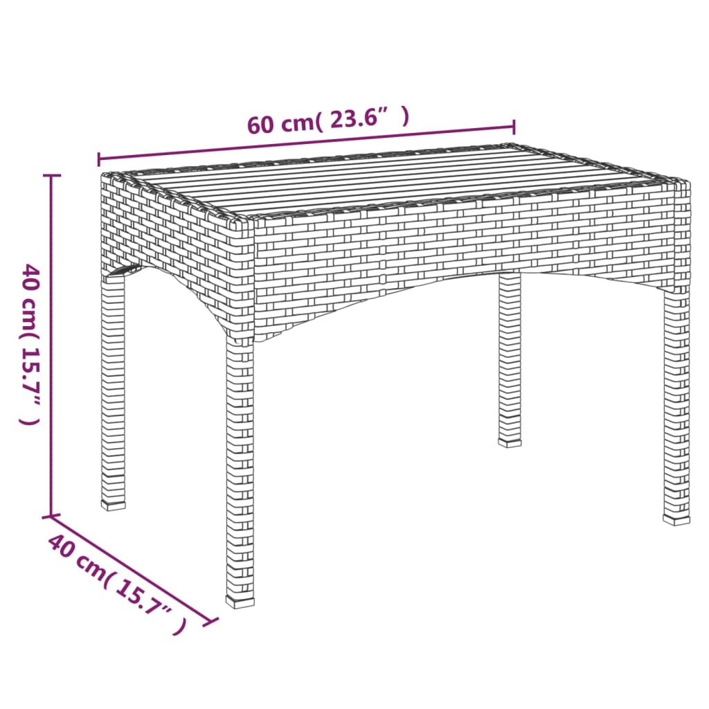 Tuinstoelen Set met Tafel - Grijs Rattan - 40% Korting!