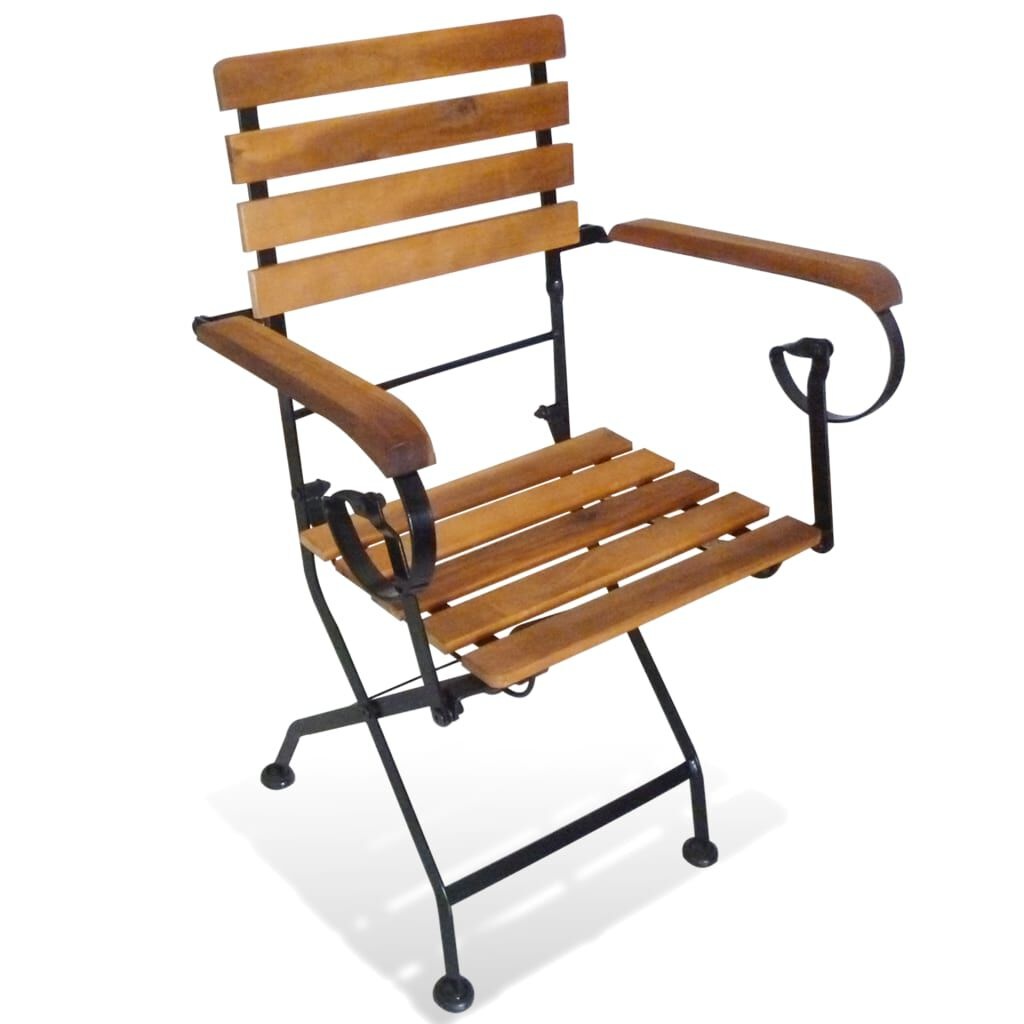 VidaXL Tuinstoelen (2 st) Acaciahout & Staal -40%