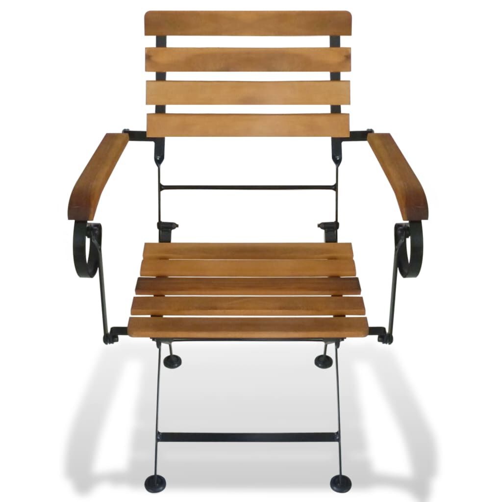 VidaXL Tuinstoelen (2 st) Acaciahout & Staal -40%