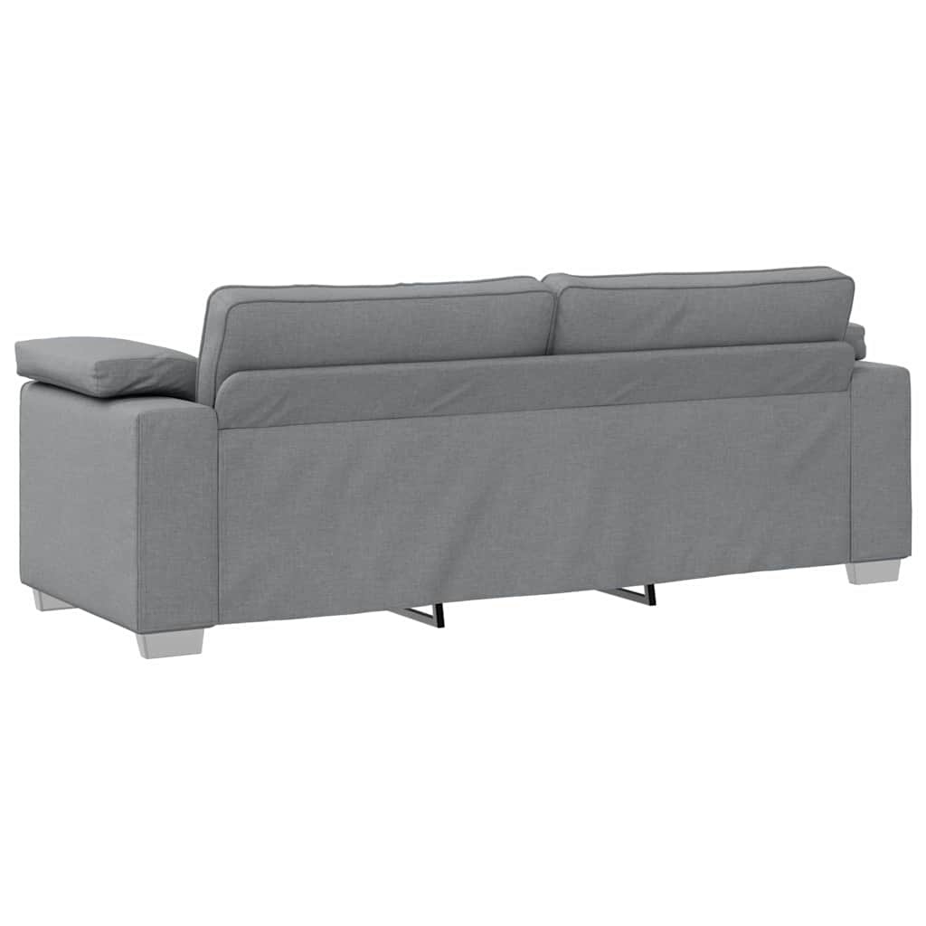 Lichtgrijze Bank - 219cm - 40% Korting! (Retour)