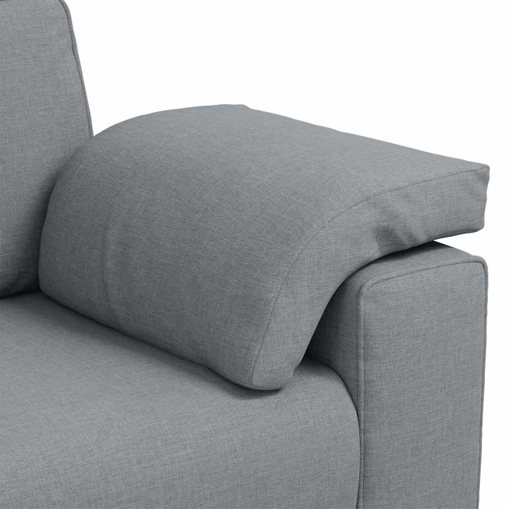 Lichtgrijze Bank - 219cm - 40% Korting! (Retour)
