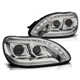 MERCEDES W220 Koplampen Chroom LED -61%! S-Klasse '98-'05