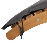 Ligstoel Acaciahout Donkergrijs incl. Kussen - 65% Korting!