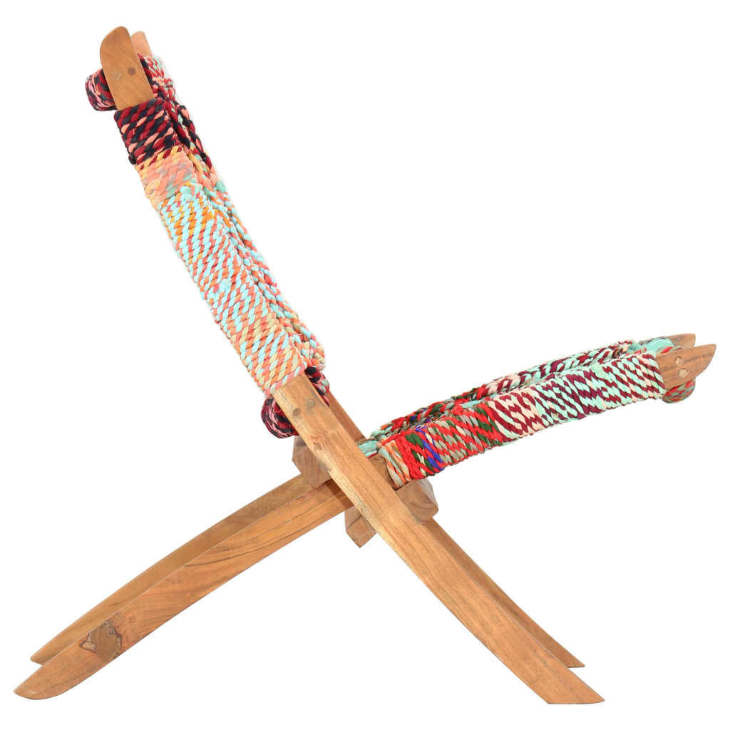 vidaXL Klapstoel Chindi - Multicolor - 68% Korting!