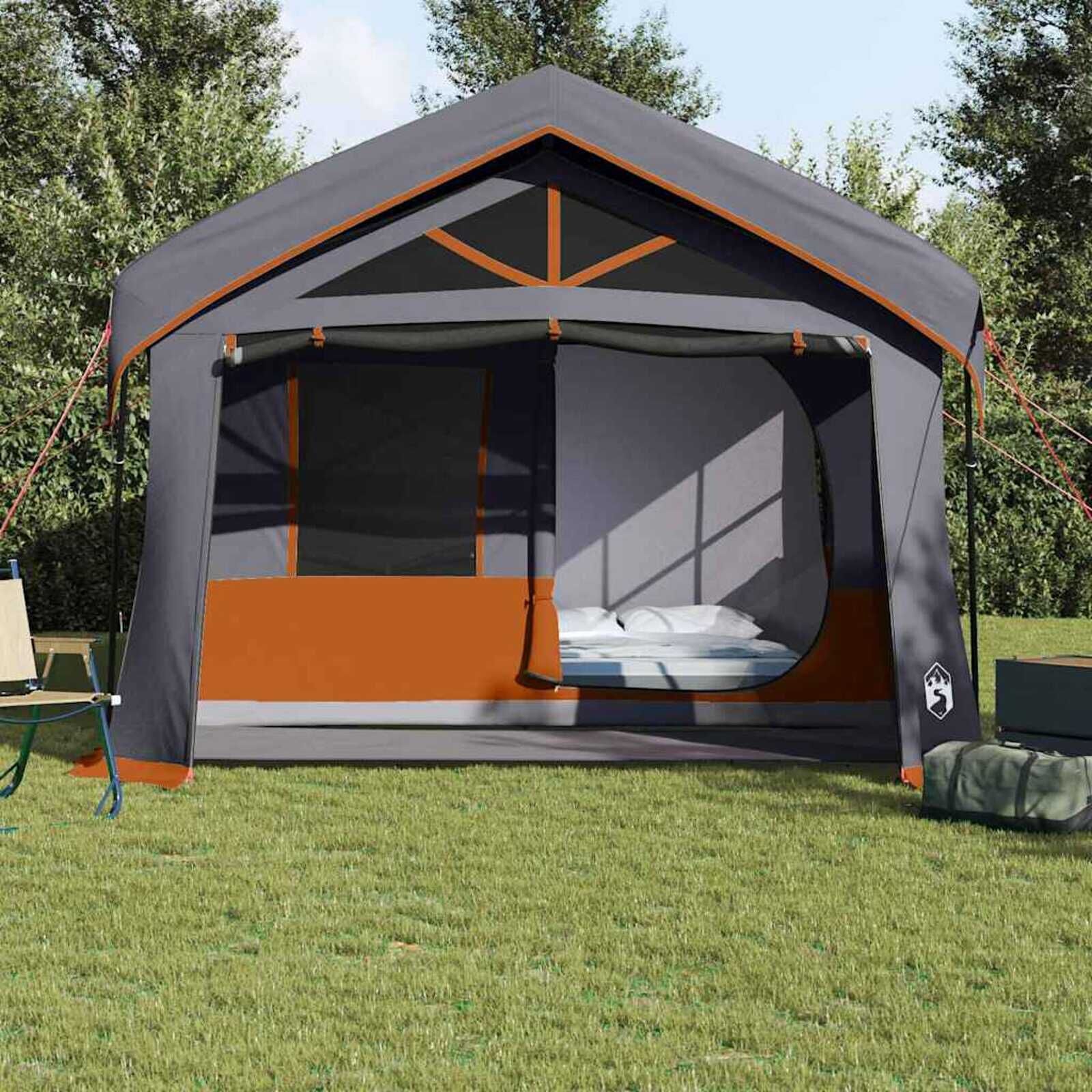 VidaXL Tent Grijs/Oranje 620cm - 51% Korting! Zo Goed Als Nieuw