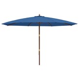 vidaXL Parasol Azuurblauw 400cm - 51% Korting!
