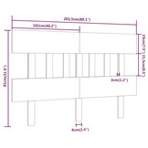 Honingbruin Grenen Hoofdbord 203cm - 35% Korting!