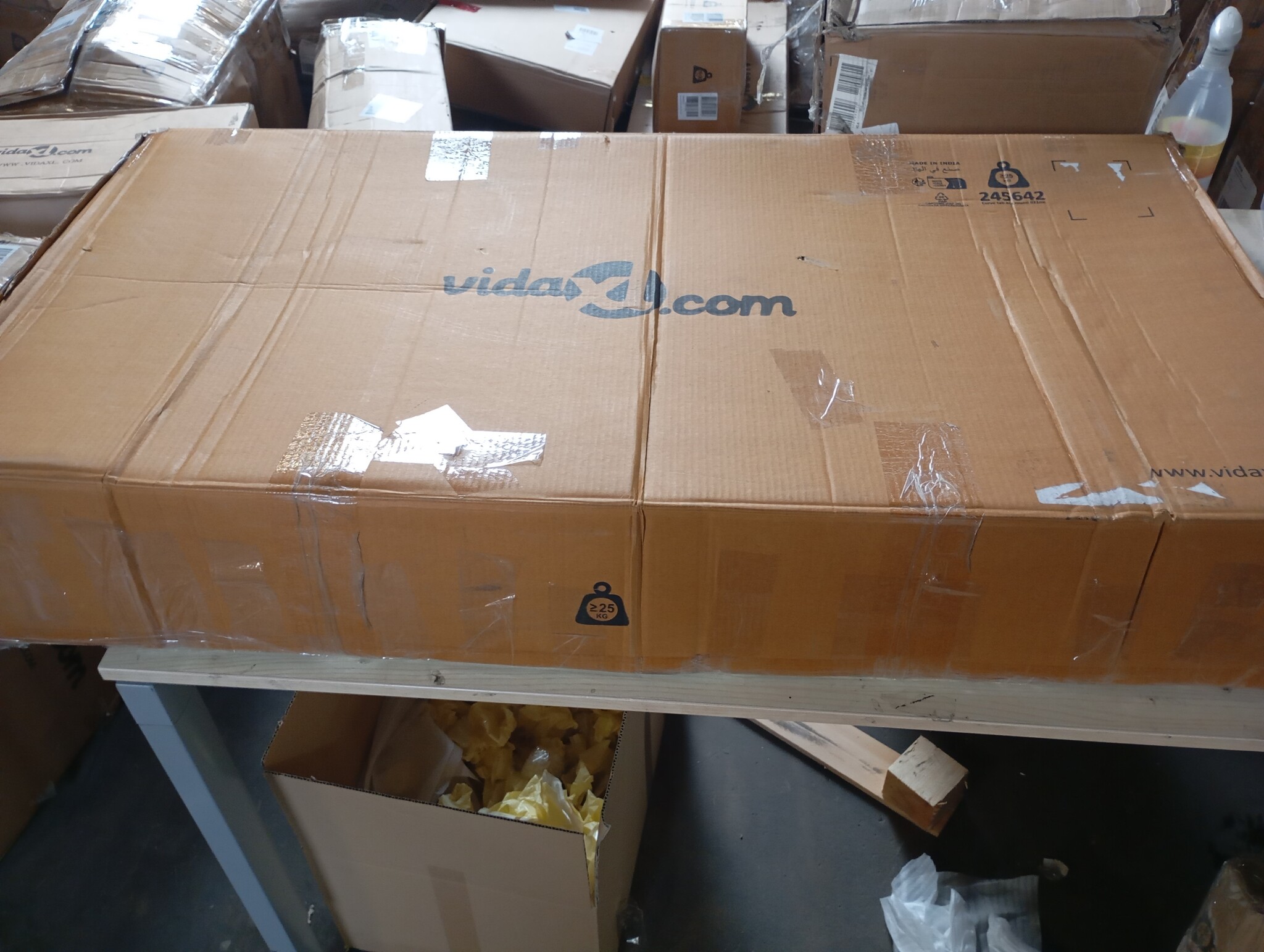 Eettafel Acaciahout Honing - 120cm - Krasjes - 55% Korting!