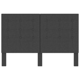 vidaXL Hoofdbord 140x200cm Donkergrijs - 35% Korting!