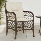 Tuinstoelen (2x) Poly Rattan Bruin - 40% Korting!