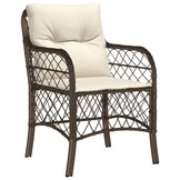 Tuinstoelen (2x) Poly Rattan Bruin - 40% Korting!