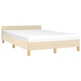 VidaXL Crème Bedframe 120x190 - 55% Korting - Krasjes