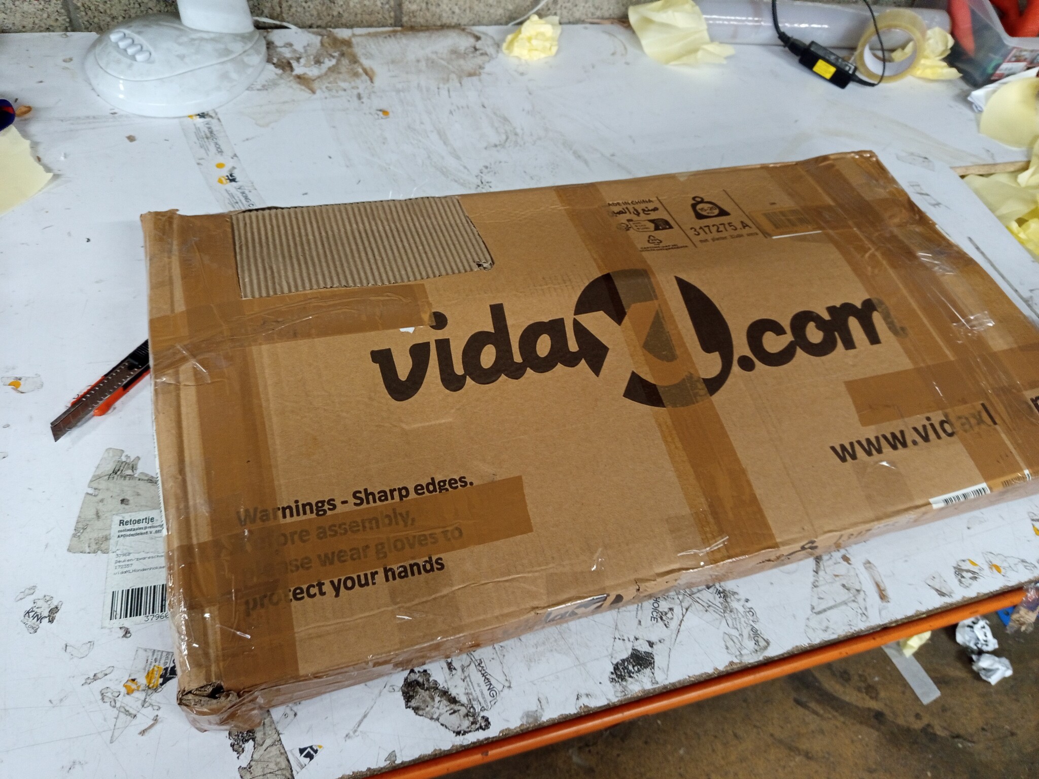 VidaXL Plantenbak Verhoogd 320cm Antraciet - 55% Korting! (Beschadigd)