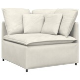 vidaXL Hoekmodule Crème - Bank Module - 40% Korting!