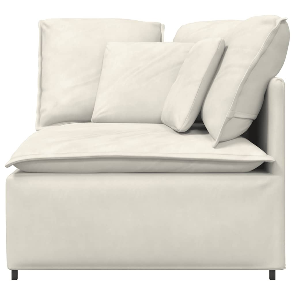 vidaXL Hoekmodule Crème - Bank Module - 40% Korting!