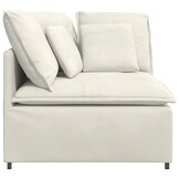 vidaXL Hoekmodule Crème - Bank Module - 40% Korting!