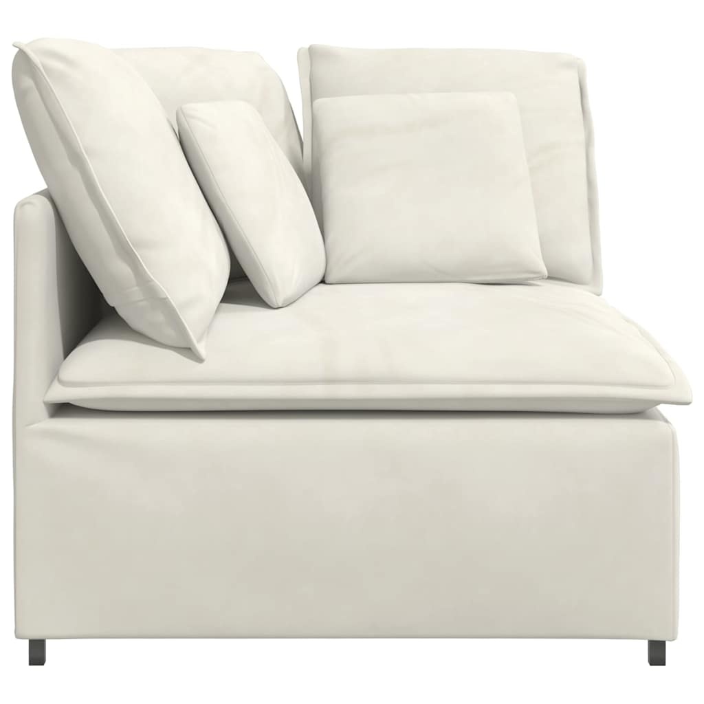 vidaXL Hoekmodule Crème - Bank Module - 40% Korting!