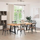 vidaXL Salontafelpoten A-Vorm Zwart - 40% Korting!