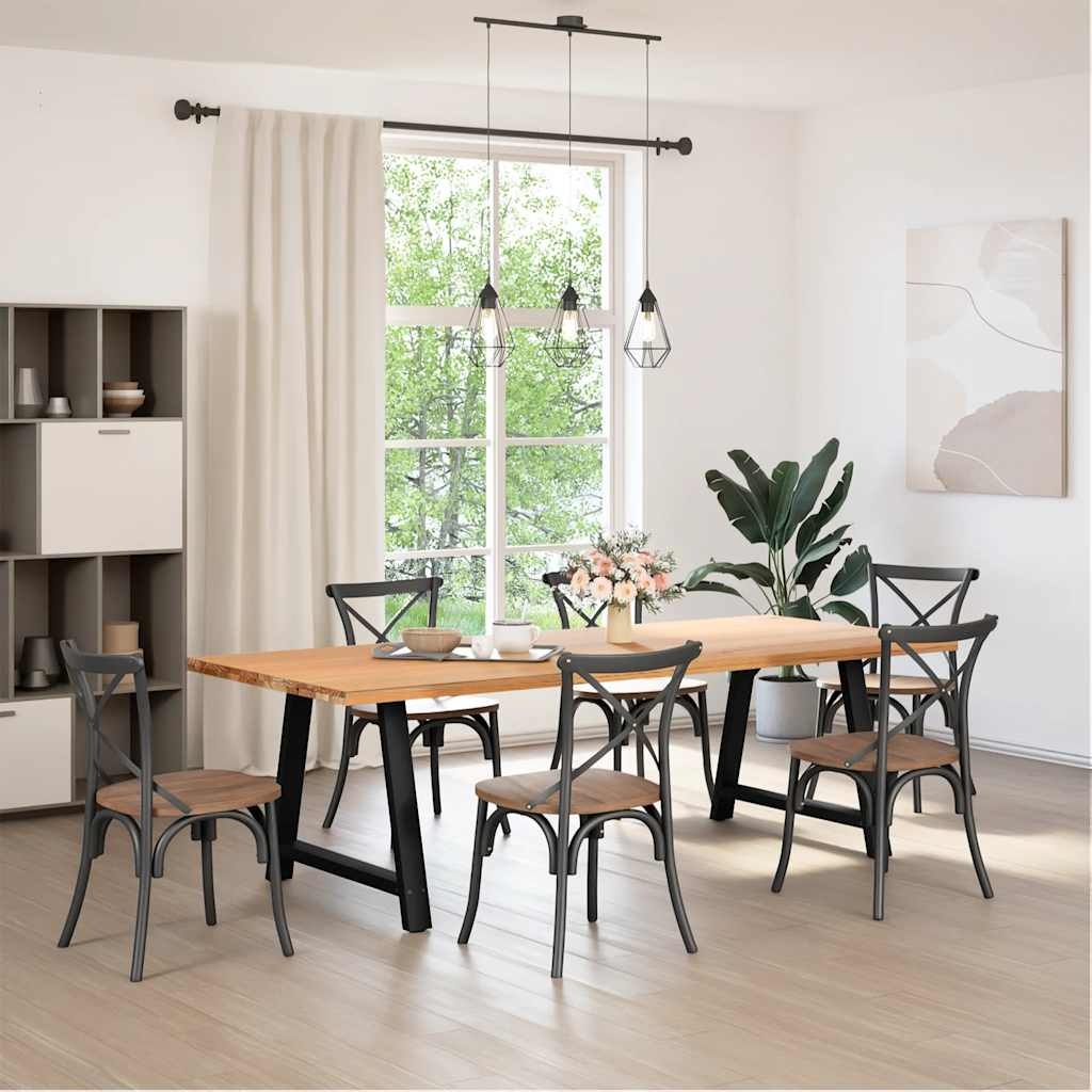 vidaXL Salontafelpoten A-Vorm Zwart - 40% Korting!