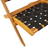 vidaXL Tuinstoelen (2x) Acaciahout Zwart - 35% Korting!
