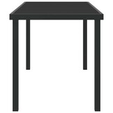 vidaXL Tuinstafel Teak Zwart 140cm - 40% Korting!