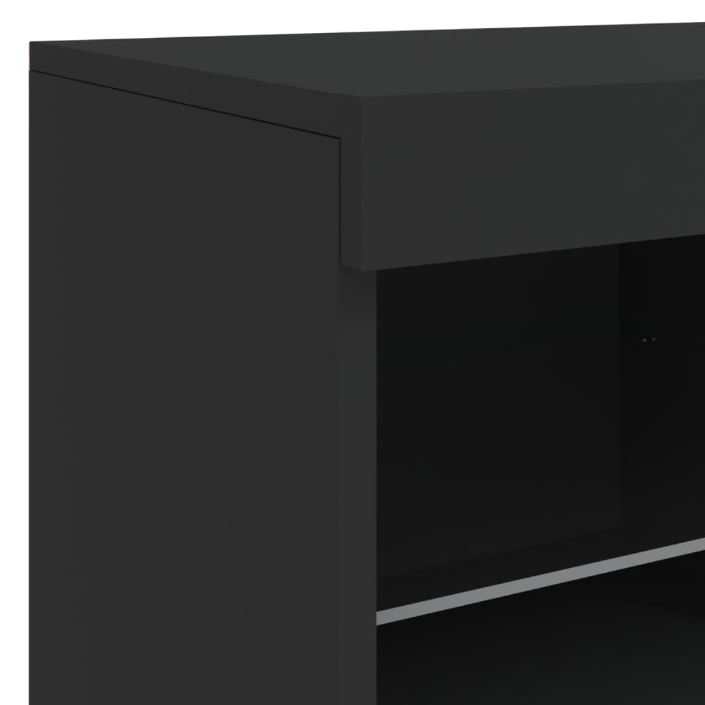 vidaXL Dressoir Zwart LED 81cm - 40% Korting!