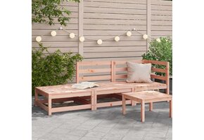 Tuinbank 2-zits Douglas Hout + Voetenbank -40%! Zo Goed Als Nieuw