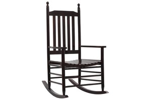 VidaXL Schommelstoel Bruin Populierenhout -40%! Zo Goed Als Nieuw