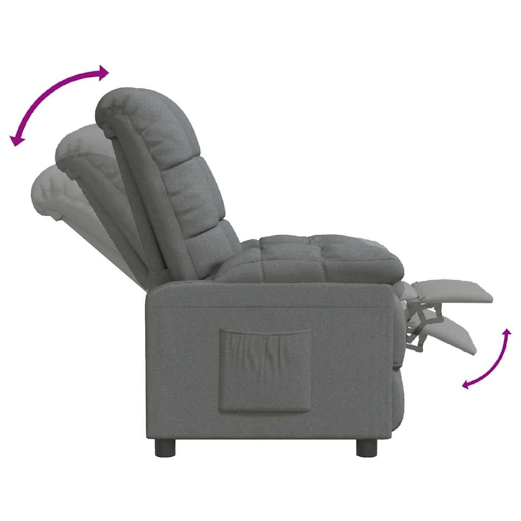 vidaXL Verstelbare Fauteuil Donkergrijs - 40% Korting!
