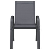 VidaXL Tuinstoelen (2 st.) Grijs - 40% Korting! Stapelbaar