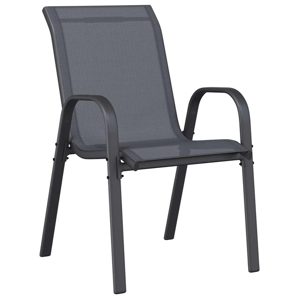 VidaXL Tuinstoelen (2 st.) Grijs - 40% Korting! Stapelbaar