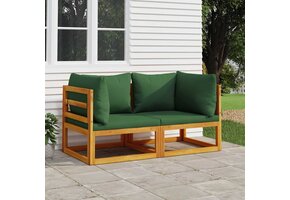 VidaXL Hoekbank Set Acaciahout Groen - 40% Korting!