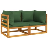 VidaXL Hoekbank Set Acaciahout Groen - 40% Korting!