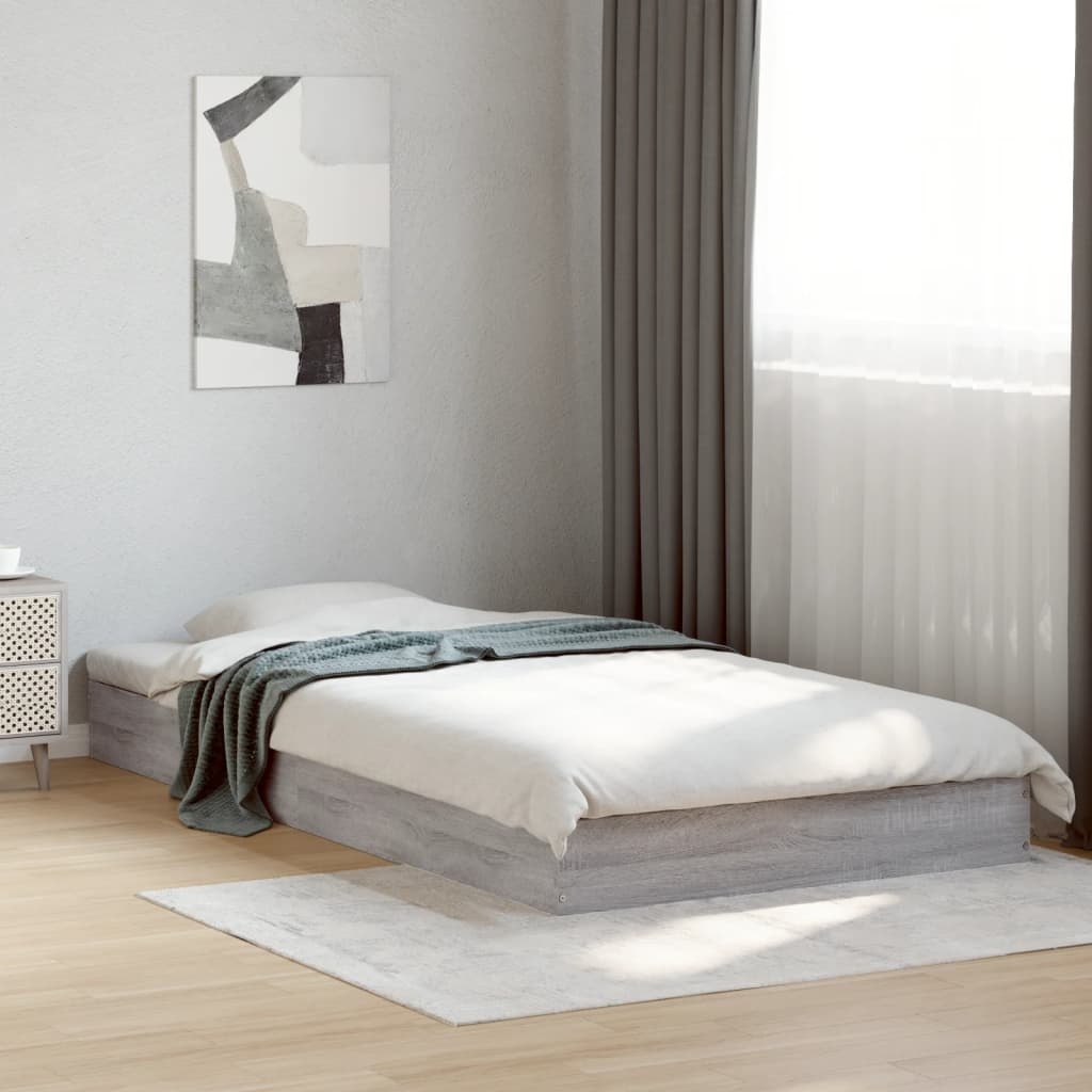 B-keus Bedframe 100x200 Grijs Sonoma Eiken - 40% Korting!