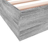 B-keus Bedframe 100x200 Grijs Sonoma Eiken - 40% Korting!